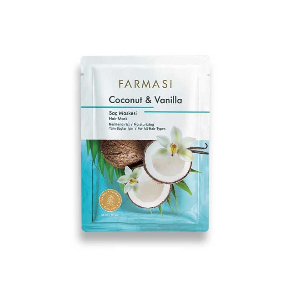 Farmasi Sachet Hair Mask coconut and vanilla 30ML