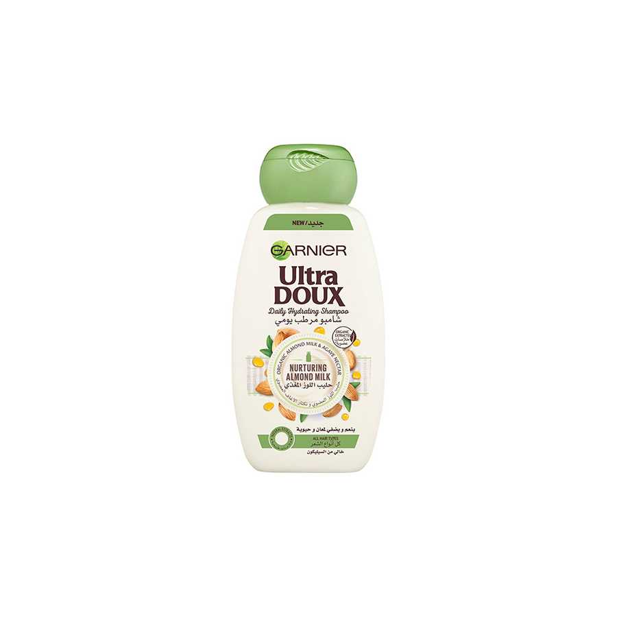Garnier Ultra DOUX Shampoo – 3er Pack (3 X 250 Ml), Für Fettiges Haar, Ohne Silikone & Parabene