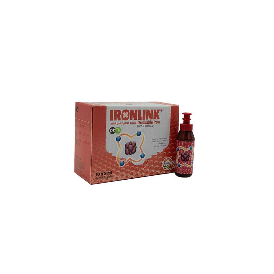 Iron Link, Adult Drinkable Iron 10 Ampules