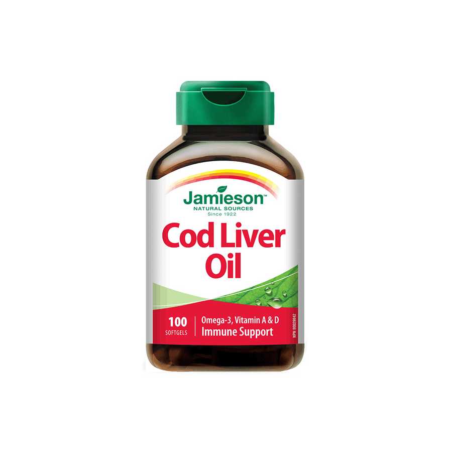 Jamieson Cod Liver Oil, 100 Capsule