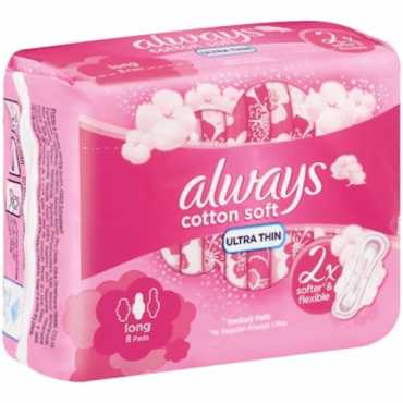 Always Ultra Softer & Flexible Larg 8 Pads