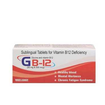 Gb-12 Sublingual Vitamin B12 100Tab