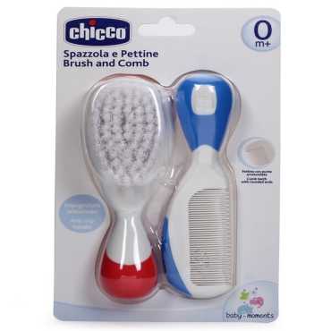 Chicco Baby Brush & Comb Blue 