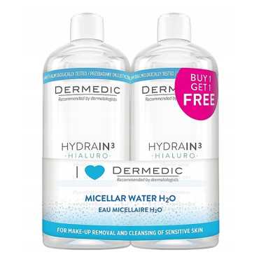 Dermedic Hydraine 3 Micellar 500 Ml Offer (1+1 Free)
