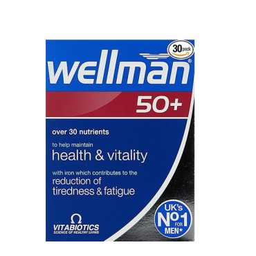 Vitabiotics Wellman 50+  30 Tablets