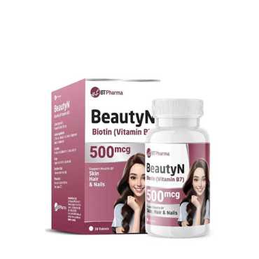 Bt Pharma Beautyn Biotin 500Mcg 30 Tab