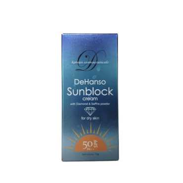 Dehanso Sunblock Cream With Diamond & Saffire Powder For Dry Skin 50 G