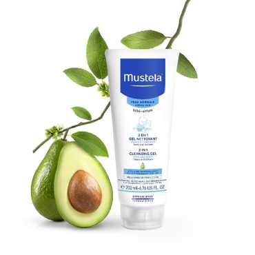 Mustela 2 IN 1 Cleansing Gel With Avocado Hair And Body 200 ML
