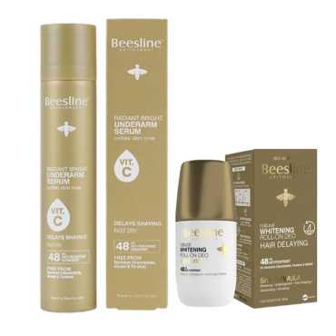 Beesline Whitening Deodorant And Serum Hair Delaying Package 