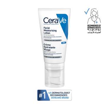 Cerave PM Facial Moisturizing Lotion Night Cream with Hyaluronic Acid and Niacinamide 52Ml