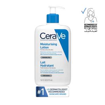 Cerave Moisturizing Lotion Dry To Very Dry Skin with Hyaluronic Acid 473Ml