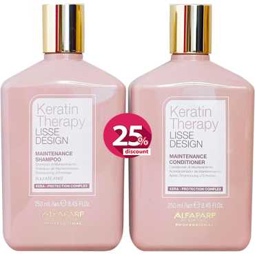 Alfaparf Milano Lisse Design Keratin Shampoo & Conditioner Offer 250ML
