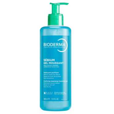 Biderma Sebium Cleansing Gel Moussant 400ML