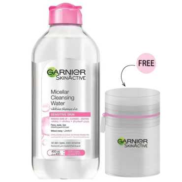 Garnier Micellar Cleansing Water 400ML + Free Cotton Pads Value Pack