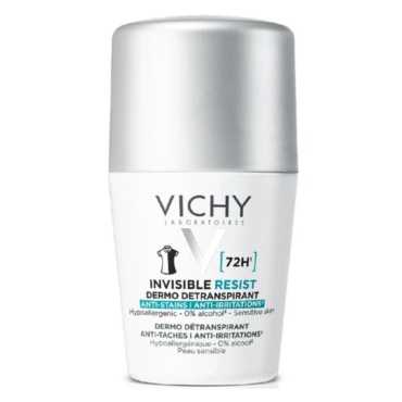 Vichy Deodorant 72H Invisible Resist Sensitive Skin Roll On 50Ml For Women