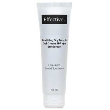 Effective Mattifying Dry Touch Gel Cream SPF50+ Sunscreen 