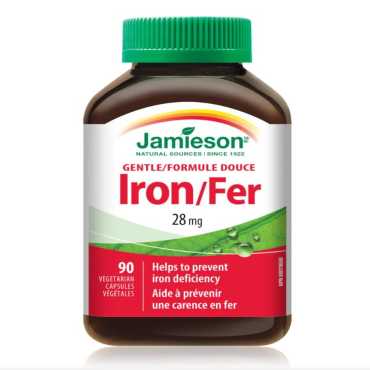 Jamieson Gentle Iron 28 Mg – 90 Capsules