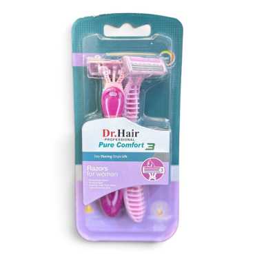 Dr.Hair Pure Comfort Razor 3 Blades 2 Pcs Dh-004