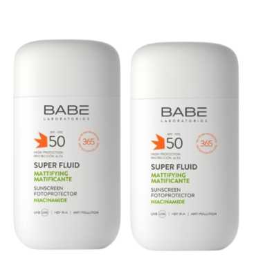 Babe Super Fluid Sunscreen Mattifying SPF50 Offer