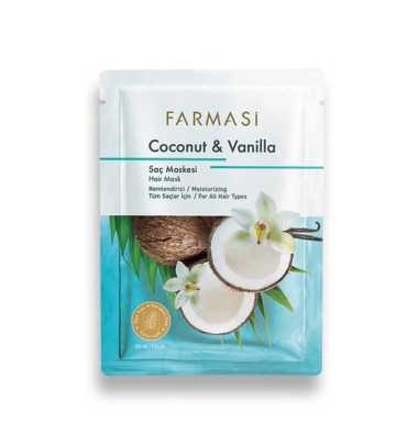 Farmasi Sachet Hair Mask coconut and vanilla 30ML