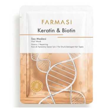 Farmasi Sachet Hair Mask keratin and biotin 30ML